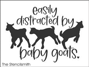 8089 - easily distracted by baby goats - The Stencilsmith