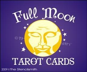 808 - Full Moon Tarot Cards - The Stencilsmith