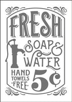 8091 - Fresh soap & water - The Stencilsmith