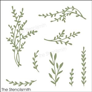 8092 - decorative branches - The Stencilsmith