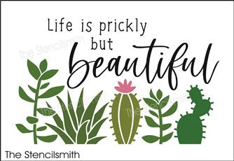 8096 - life is prickly but beautiful - The Stencilsmith