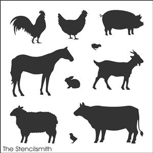 8113 - farm animals - The Stencilsmith