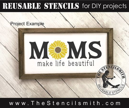 8116 - MOMS make life beautiful - The Stencilsmith