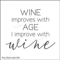 8119 - wine improves with age - The Stencilsmith