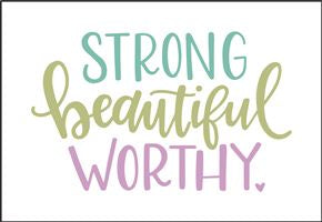 8120 - strong beautiful worthy - The Stencilsmith