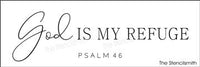 8128 - God is my refuge - The Stencilsmith