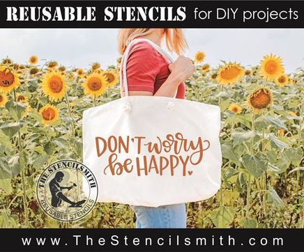 8135 - don't worry be happy - The Stencilsmith
