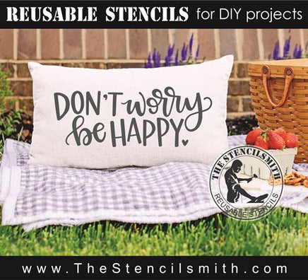8135 - don't worry be happy - The Stencilsmith