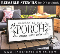 8137 - welcome to our porch - The Stencilsmith