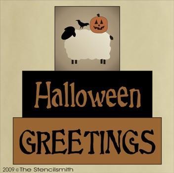 813 - Halloween Greetings - block set - The Stencilsmith
