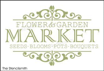 8142 - flower & garden market - The Stencilsmith