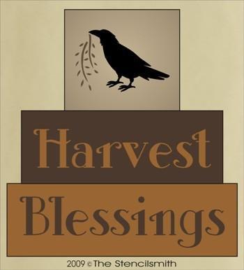 814 - Harvest Blessings - block set - The Stencilsmith
