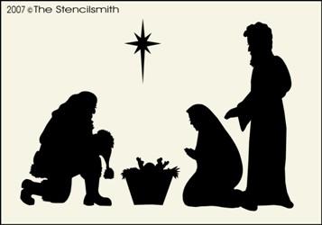 Santa and Nativity pic - The Stencilsmith