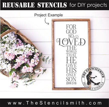 8159 - For God so loved - The Stencilsmith