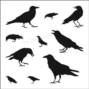 8160 - crows - The Stencilsmith