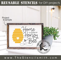 8187 - home is where my honey bee - The Stencilsmith