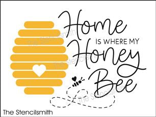 8187 - home is where my honey bee - The Stencilsmith