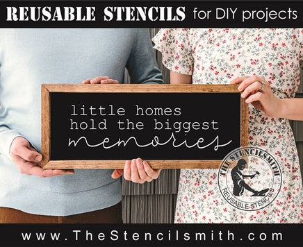 8191 - little homes hold the biggest - The Stencilsmith