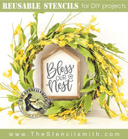 8195 - bless our nest - The Stencilsmith