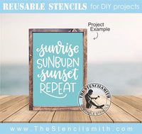 8205 - sunrise sunburn - The Stencilsmith