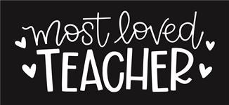 8214 - most loved teacher - The Stencilsmith