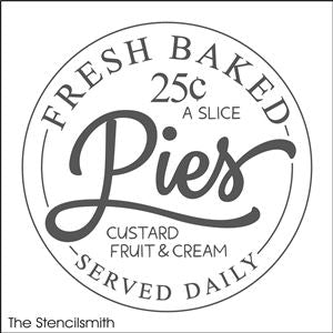 8217 - fresh baked pies - The Stencilsmith