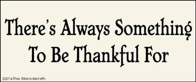 There's Always Something to be Thankful For - The Stencilsmith