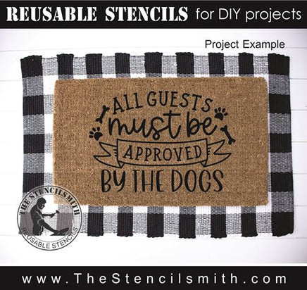 8253 - all guests must be approved by - The Stencilsmith