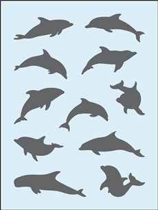 8279 - dolphins - The Stencilsmith