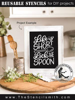 8288 - life is short lick the spoon - The Stencilsmith