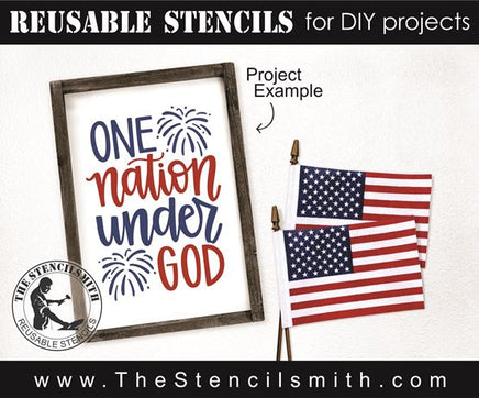 8297 - one nation under God - The Stencilsmith