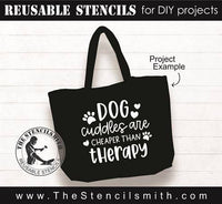 8309 - dog cuddles - The Stencilsmith