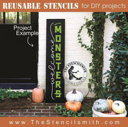 8338 - welcome monsters - The Stencilsmith