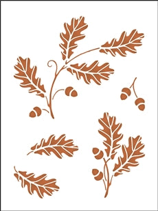 8343 - fall foliage branch - The Stencilsmith