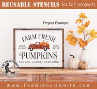 8377 - farm fresh pumpkins - The Stencilsmith