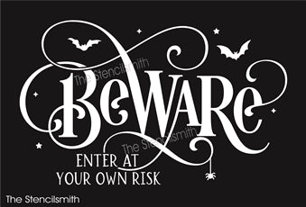8384 - BEWARE enter at your own - The Stencilsmith