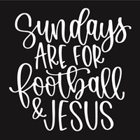 8391 - sundays are for football & jesus - The Stencilsmith