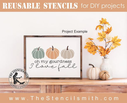 8405 - oh my gourdness I love fall - The Stencilsmith