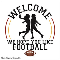 8419 - Welcome we hope you like football - The Stencilsmith