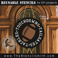 8428 - touchdowns tailgates tackles - The Stencilsmith