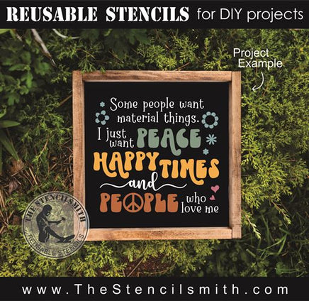 8436 - some people want material things - The Stencilsmith