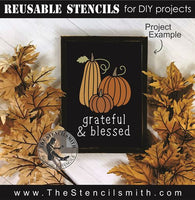 8456 - grateful & blessed - The Stencilsmith