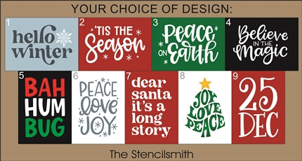 8483 - Christmas minis - The Stencilsmith