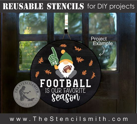 8494 - FOOTBALL is our favorite season - The Stencilsmith