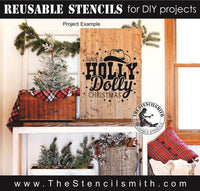 8501 - have a holly dolly christmas - The Stencilsmith