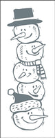 8532 - snowman stack - The Stencilsmith