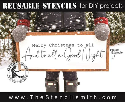 8550 - Merry Christmas to all and - The Stencilsmith