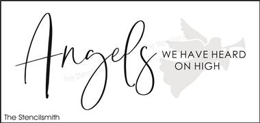 8572 - angels we have heard on high - The Stencilsmith