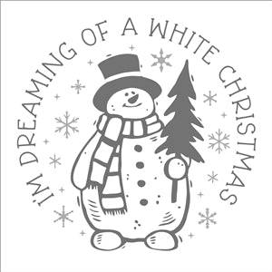 8574 - I'm dreaming of a white christmas - The Stencilsmith