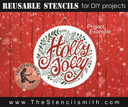 8585 - holly jolly - The Stencilsmith